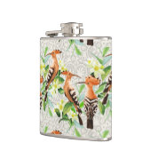 Flasques Oiseaux exotiques sur la dentelle (Gauche)