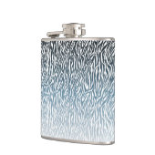 Flasques Ombre d'impression Wild Blue Zebra (Gauche)