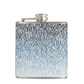 Flasques Ombre d'impression Wild Blue Zebra (Devant)