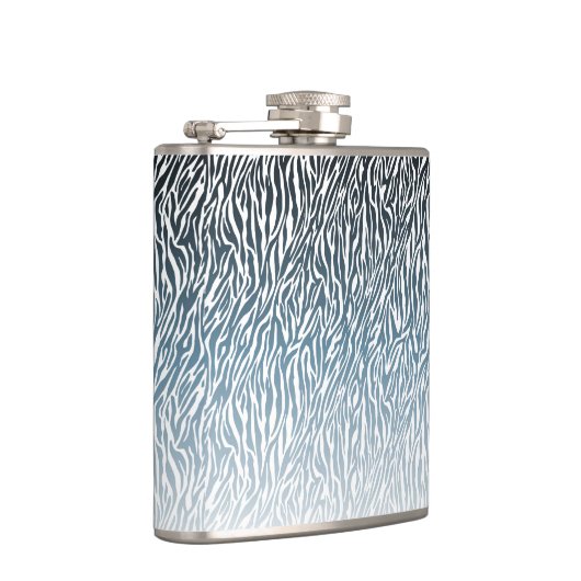 Flasques Ombre d'impression Wild Blue Zebra (Droite)