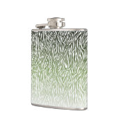 Flasques Ombre d'impression Wild Green Zebra (Gauche)