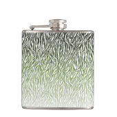 Flasques Ombre d'impression Wild Green Zebra (Devant)