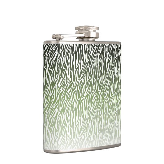 Flasques Ombre d'impression Wild Green Zebra (Droite)