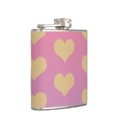 Flasques Ombré lilac or rose moderne Coeurs de coeur (Droite)