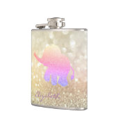 Flasques Ombre Parties scintillant Elephant, Bokeh - Person (Gauche)
