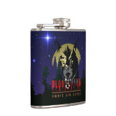 Flasques Omnis vir Lupus | Fiole enveloppée de vinyle (Droite)