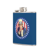 Flasques Oncle Sam Étoiles et rayures (Gauche)