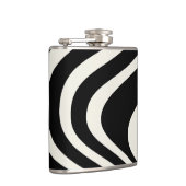 Flasques Ondes de style rétro noir et blanc (Droite)