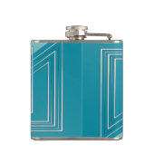 Flasques Opal Turquoise blanc (Dos)