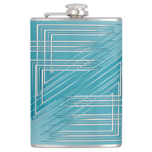 Flasques Opal Turquoise blanc