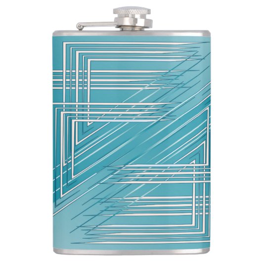 Flasques Opal Turquoise blanc (Devant)