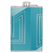 Flasques Opal Turquoise blanc (Dos)