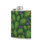 Flasques Opuntie de floraison sur vert foncé (Gauche)