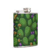 Flasques Opuntie de floraison sur vert foncé (Droite)