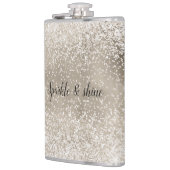 Flasques Or Champagne Blanc Pailleté scintillant (Gauche)