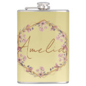 Flasques Or moderne Couleur d'eau fleurie de luxe (Devant)