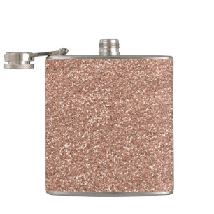 Flasques Or rose de parties scintillantes brillantes