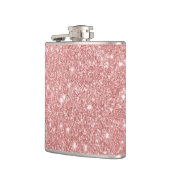 Flasques Or rose de parties scintillantes de luxe chics (Gauche)