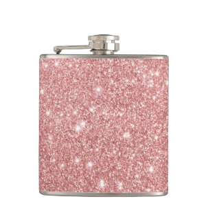 Flasques Or rose de parties scintillantes de luxe chics