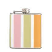 Flasques Or rose orange et rayures vertes (Devant)