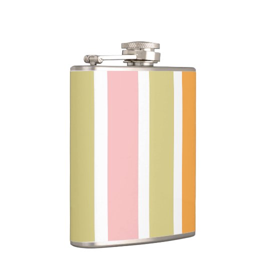 Flasques Or rose orange et rayures vertes (Droite)