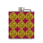 Flasques OR rouge OWL ANTIQUE (Dos)