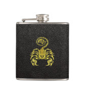 Flasques Or Scorpio en cuir (Devant)
