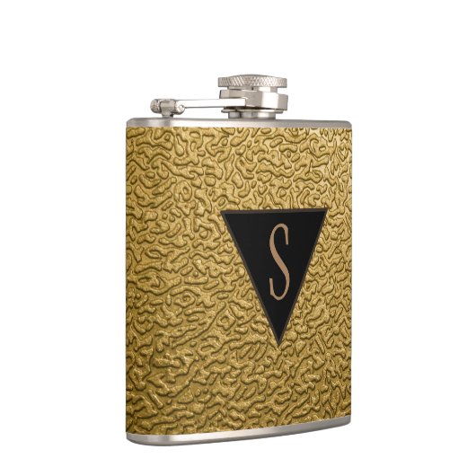 Flasques Or texturé monogramme (Droite)