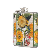 Flasques Orange Jaune Graine Tournesol Art (Gauche)