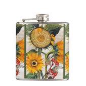 Flasques Orange Jaune Graine Tournesol Art (Devant)