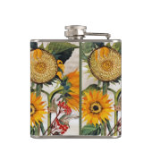 Flasques Orange Jaune Graine Tournesol Art (Dos)