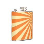 Flasques Orange Sunburst "Ajouter votre nom" (Droite)