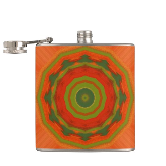 Flasques Orange Twirl (Ouvert)