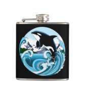 Flasques Orca Killer Whale Blue Ocean (Devant)
