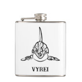 Flasques Orca tribale noire et blanche (Devant)