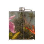 Flasques Orchidée avec deux colibris Heade (Dos)