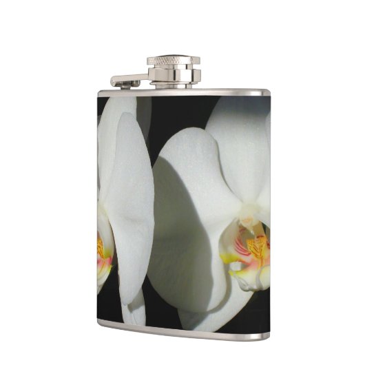 Flasques Orchidées blanches élégantes, photo à fleurs tropi (Gauche)