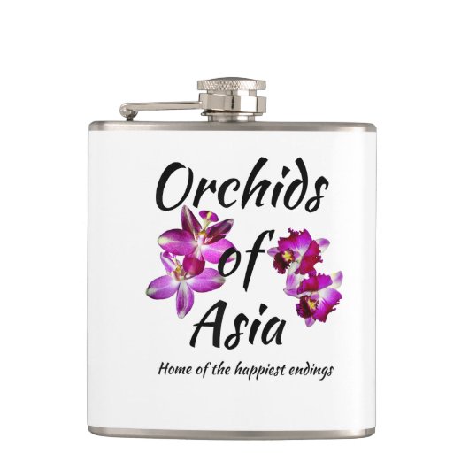 Flasques Orchidées d'Asie (Devant)