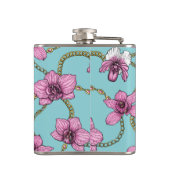 Flasques Orchidées et chaînes, roses et bleues (Dos)