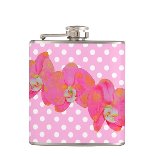 Flasques Orchidées roses (Devant)