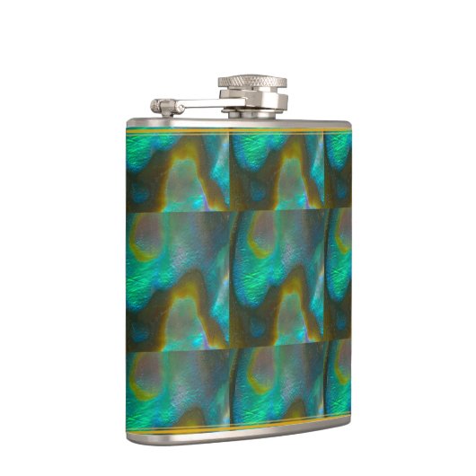 Flasques Ormeau Shell de vert bleu (Droite)