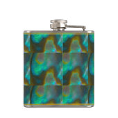 Flasques Ormeau Shell de vert bleu (Dos)