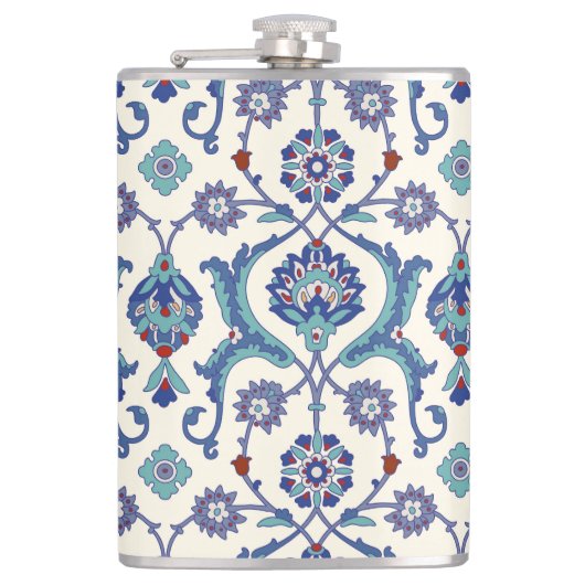 Flasques Ornement floral : Motif arabe traditionnel. (Devant)