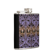 Flasques Ornement Goth Purple Avec Crâne (Droite)