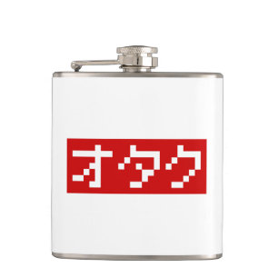 Flasques OTAKU 8 bits Pixel japonais Katakana BLOC