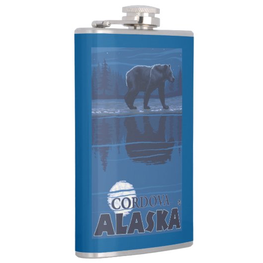 Flasques Ours dans le clair de lune - Cordova, Alaska (Droite)