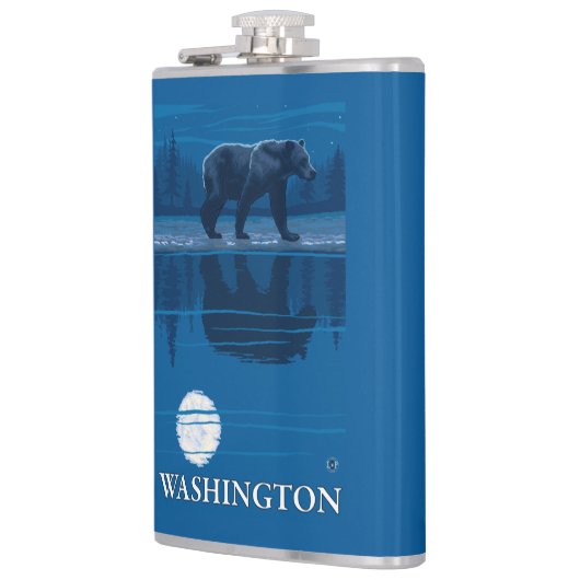 Flasques Ours dans le clair de lune - Washington (Gauche)