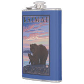 Flasques Ours et CUB - Katmai, Alaska (Gauche)