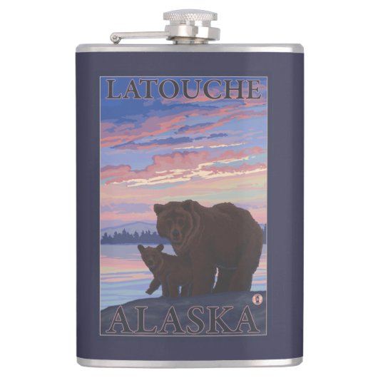 Flasques Ours et CUB - Latouche, Alaska (Devant)