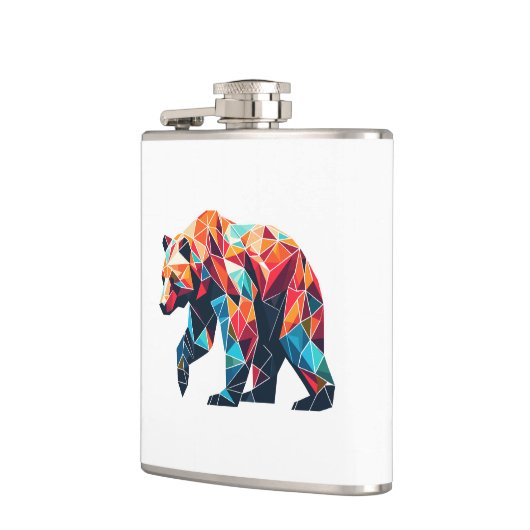 Flasques Ours géométrique (Gauche)